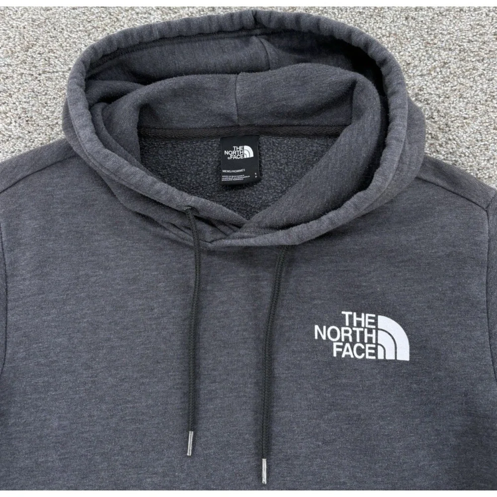 The North Face Evolution Box Camo Hoodie Men's Small Gray Pullover Sweatshirt‎